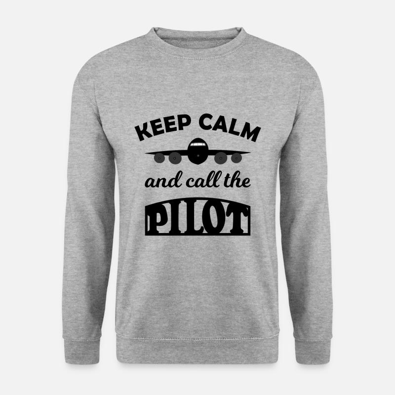 Der beste Pilot - Unisex Pullover - Weißgrau meliert