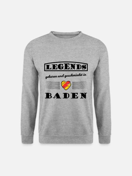 Die Legenden aus dem Badnerland - Unisex Pullover - Weißgrau meliert