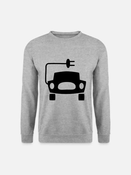 Elektrische Fahrzeuge - Unisex Pullover - Weißgrau meliert