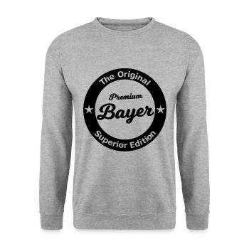 Le bavarois cool - Sweat-shirt Unisexe - gris chiné - Devant - Alina (178cm) & Michal (187cm)