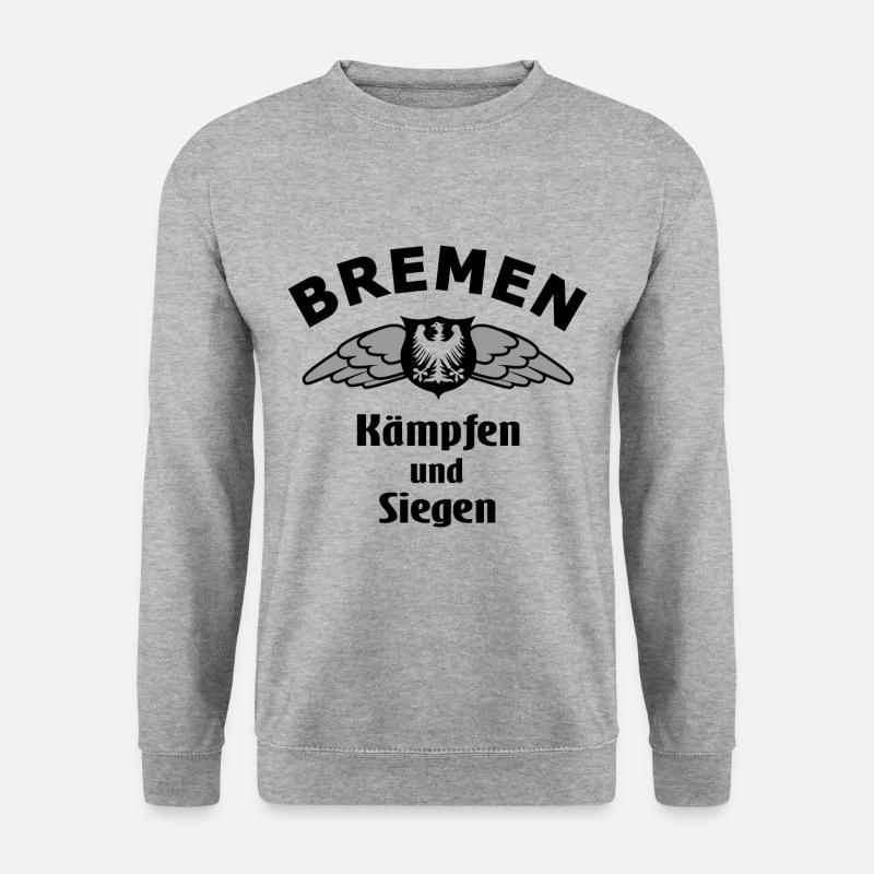 Die Bremer Fans - Unisex Pullover - Weißgrau meliert