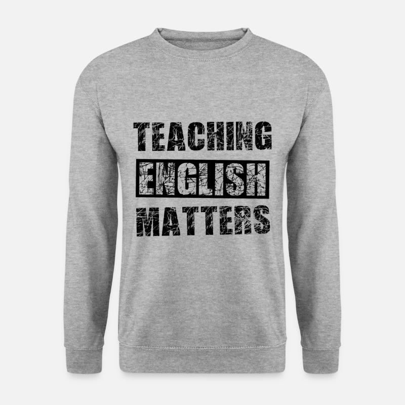 unterricht - Unisex Pullover - Weißgrau meliert