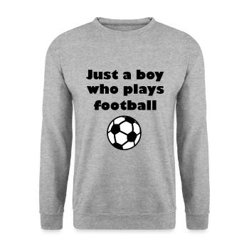 The football players - Unisex Sweatshirt - salt & pepper - Front - Alina (178cm) & Michal (187cm)