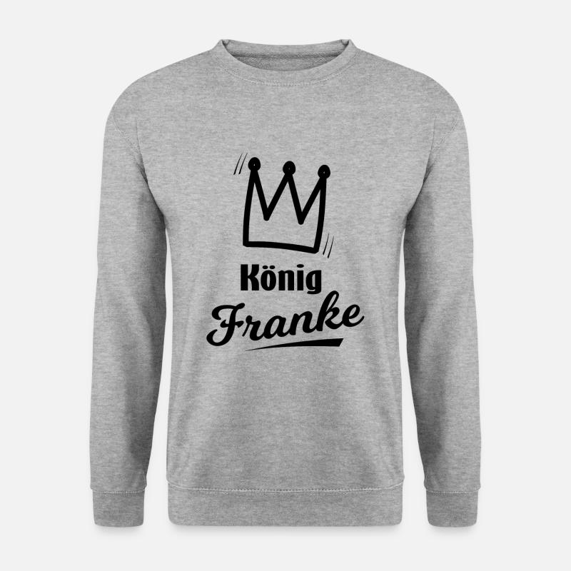Frankenkönig - Unisex Pullover - Weißgrau meliert
