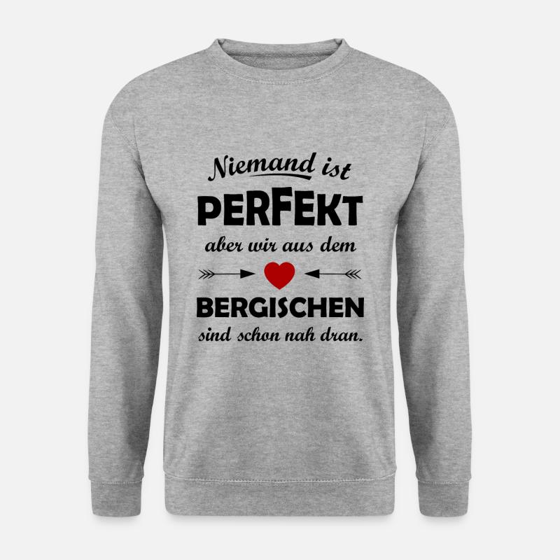Heimat Bergisches Land - Unisex Pullover - Weißgrau meliert