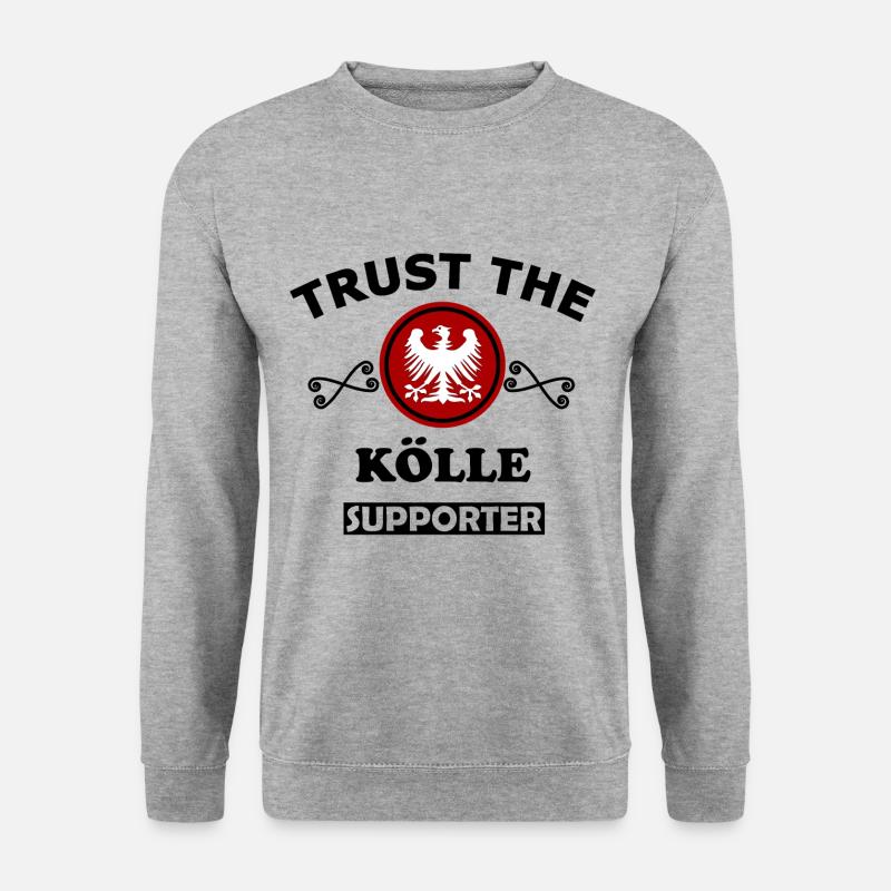 Fans uss Kölle - Unisex Pullover - Weißgrau meliert