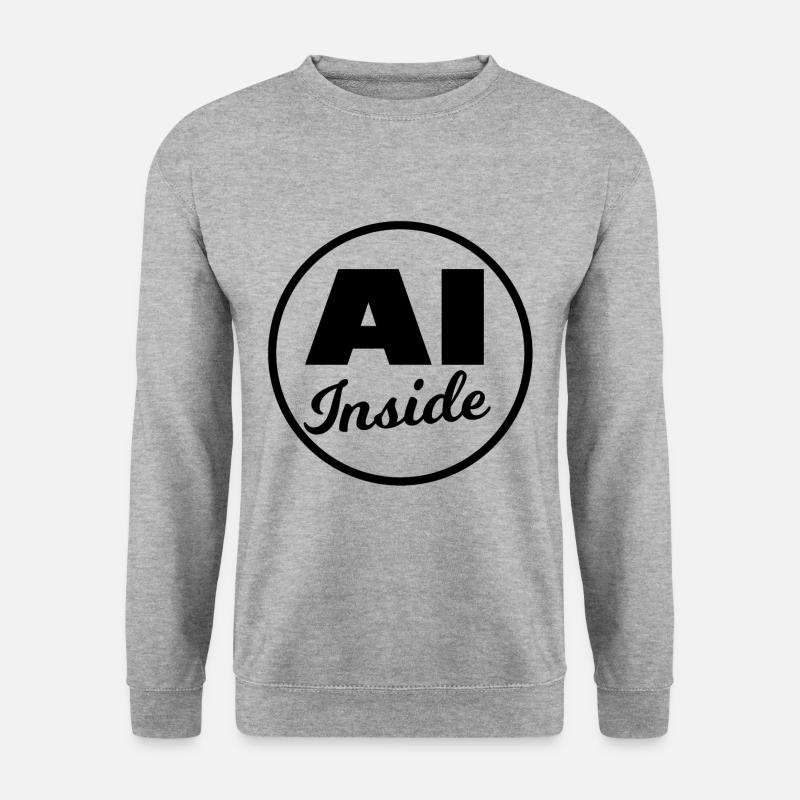 Intelligenz für alle - Unisex Pullover - Weißgrau meliert