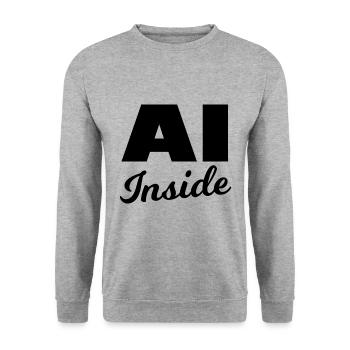 Die Cyber Profis - Unisex Pullover - Weißgrau meliert - Vorne - Alina (178cm) & Michal (187cm)