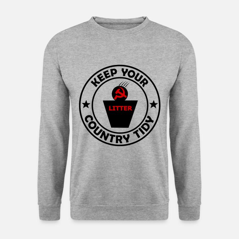Die Sozialisten - Unisex Pullover - Weißgrau meliert