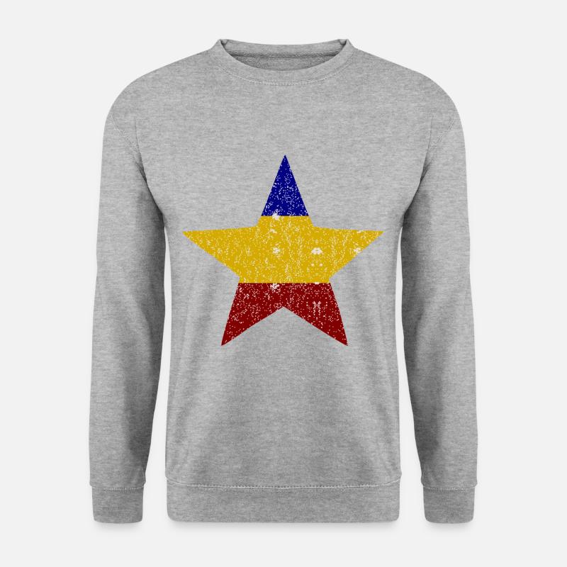 Stars of Romania - Unisex Pullover - Weißgrau meliert