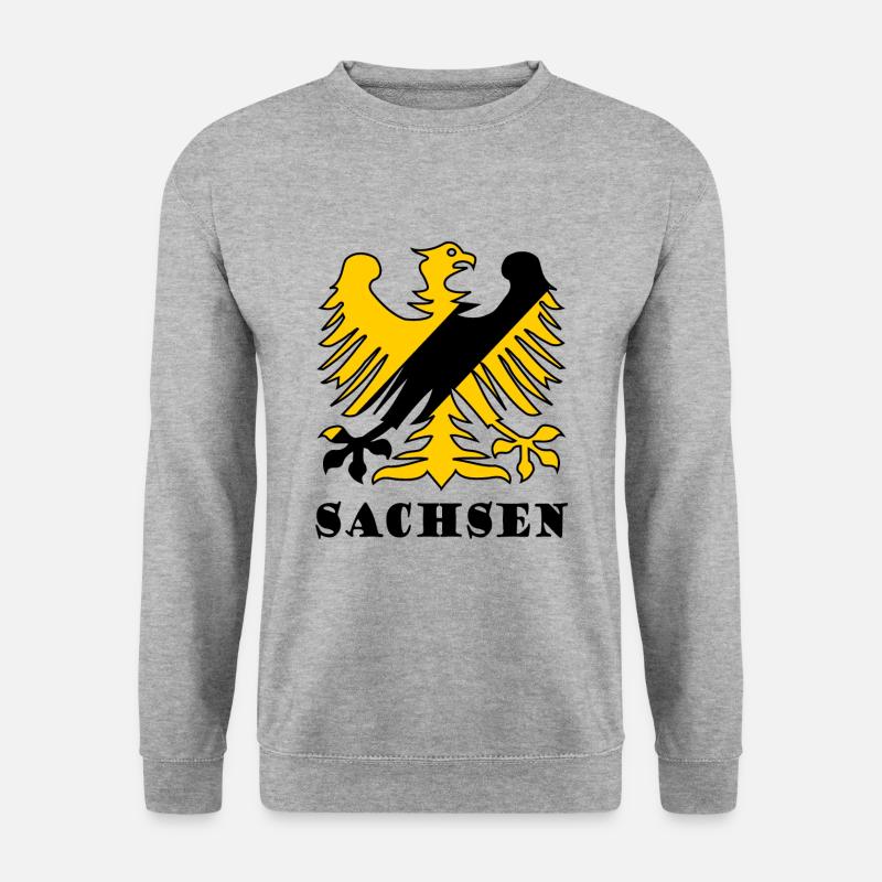 Die Sachsen im Osten - Unisex Pullover - Weißgrau meliert