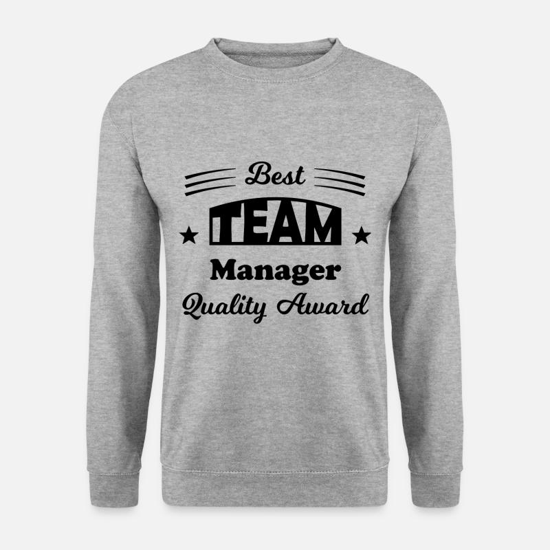 Lob der Firma - Unisex Pullover - Weißgrau meliert