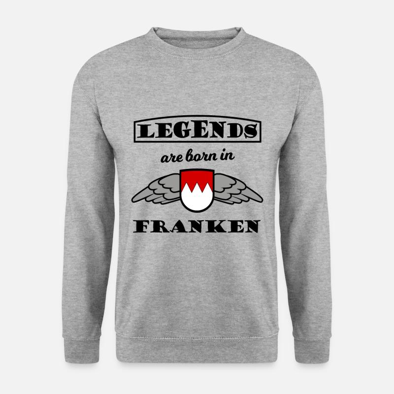 Die Helden aus Franken - Unisex Pullover - Weißgrau meliert