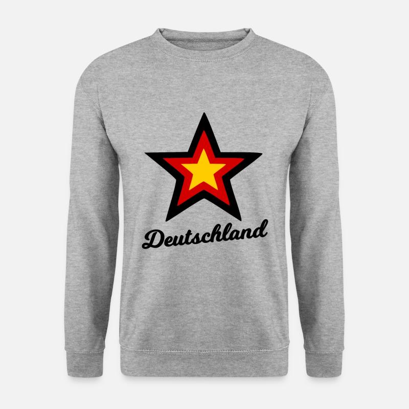 Zuhause in Deutschland - Unisex Pullover - Weißgrau meliert