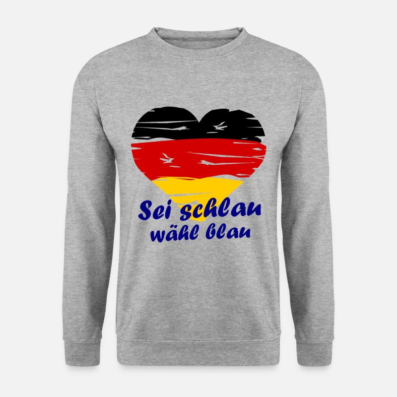 Die deutsche Wahlkampf Alternative - Unisex Pullover - Weißgrau meliert