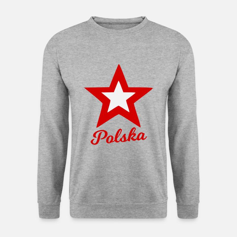 Die Polen kommen - Unisex Pullover - Weißgrau meliert