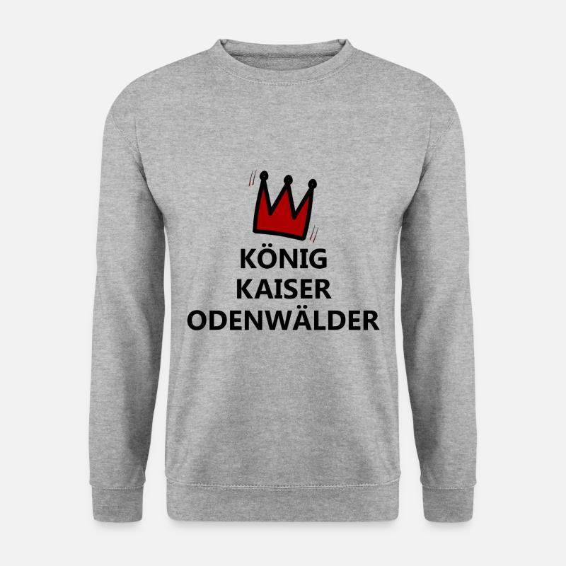Der Super Odenwälder - Unisex Pullover - Weißgrau meliert