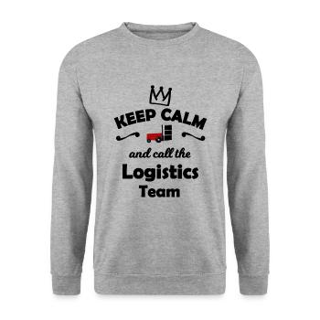 Les meilleurs logisticiens - Sweat-shirt Unisexe - gris chiné - Devant - Alina (178cm) & Michal (187cm)