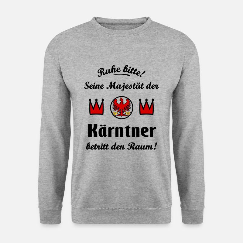 Zuhause im schönen Kärnten - Unisex Pullover - Weißgrau meliert
