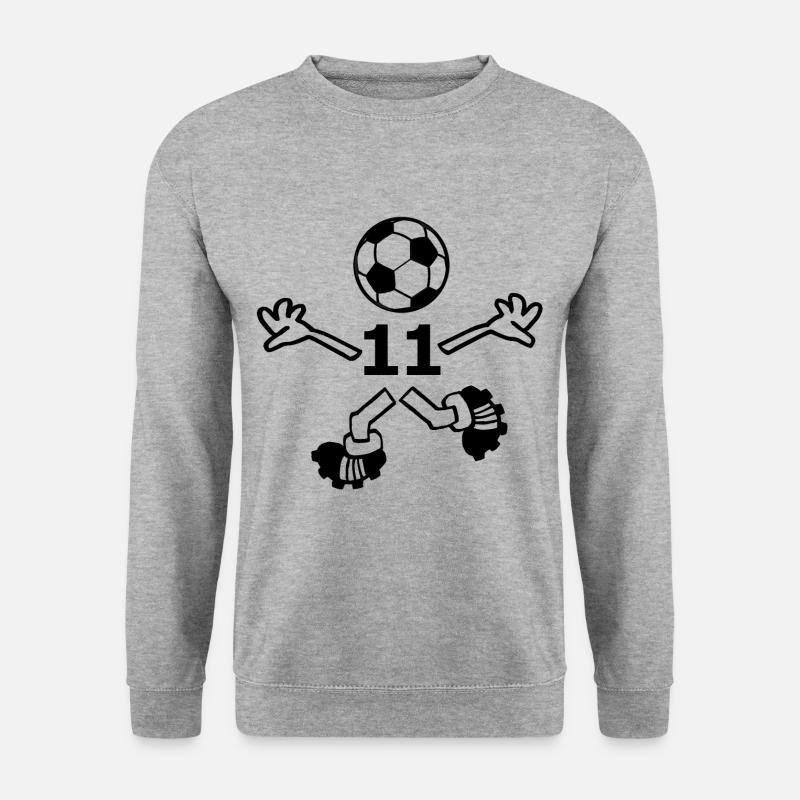 Die Nummer elf - Unisex Pullover - Weißgrau meliert