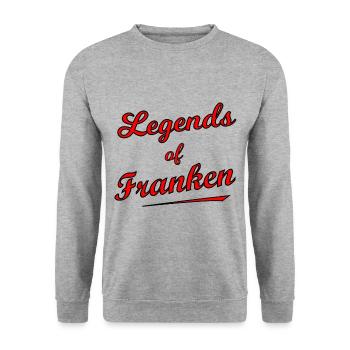 The legends from Franconia - Unisex Sweatshirt - salt & pepper - Front - Alina (178cm) & Michal (187cm)