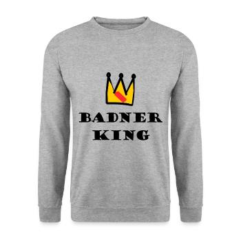Le roi du Badnerland - Sweat-shirt Unisexe - gris chiné - Devant - Alina (178cm) & Michal (187cm)