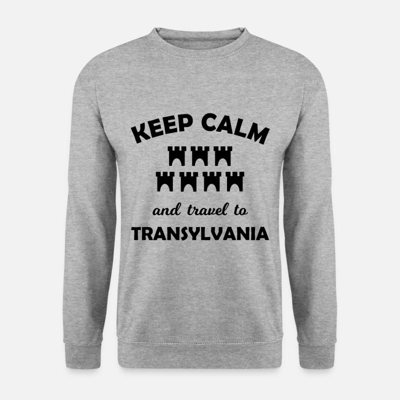Urlaub in Transylvanien - Unisex Pullover - Weißgrau meliert