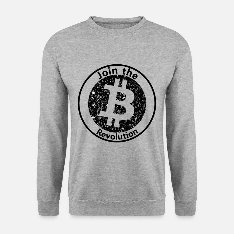 Werde Teil der Revolution - Unisex Pullover - Weißgrau meliert