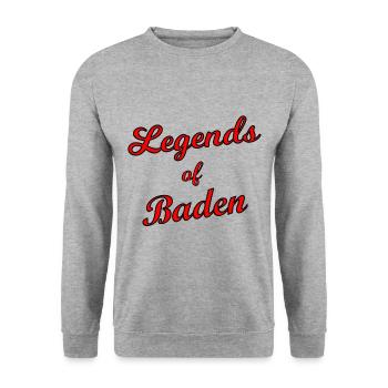 Die badischen Legenden - Unisex Pullover - Weißgrau meliert - Vorne - Alina (178cm) & Michal (187cm)