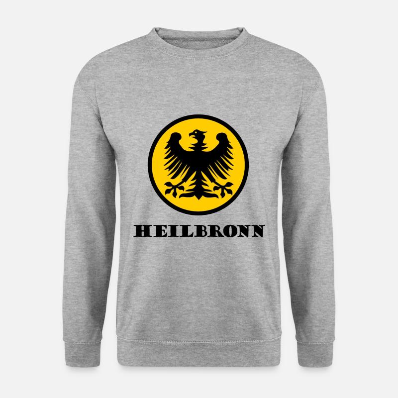 Heilbronn in Baden - Unisex Pullover - Weißgrau meliert