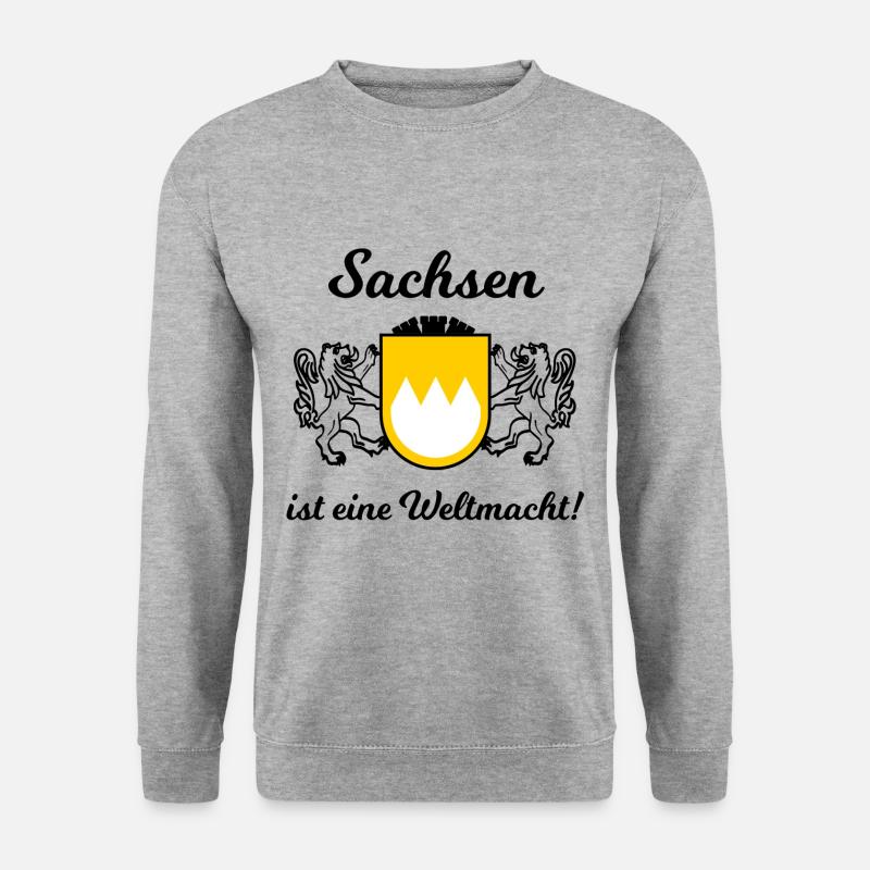 Die Fans aus Sachsen - Unisex Pullover - Weißgrau meliert