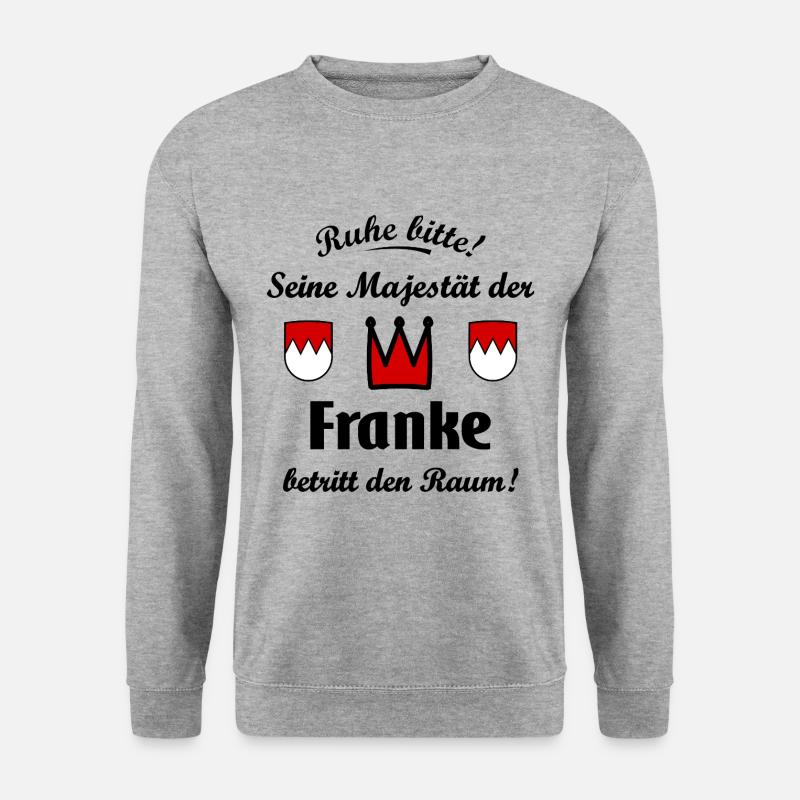 Die Könige aus Franken - Unisex Pullover - Weißgrau meliert