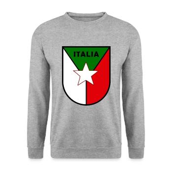 The Italian colours - Unisex Sweatshirt - salt & pepper - Front - Alina (178cm) & Michal (187cm)