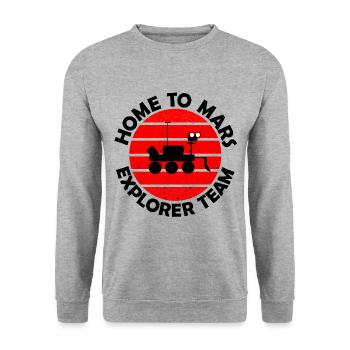 The Mars Research Team - Unisex Sweatshirt - salt & pepper - Front - Alina (178cm) & Michal (187cm)