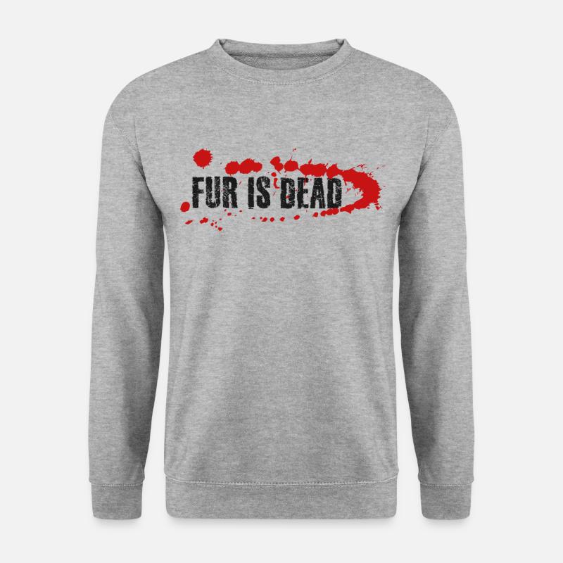 Fur is dead - Unisex Sweatshirt - salt & pepper