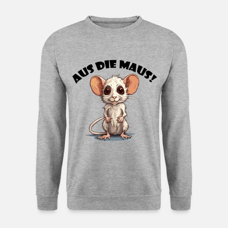 AUS DIE MAUS - Unisex Pullover - Weißgrau meliert