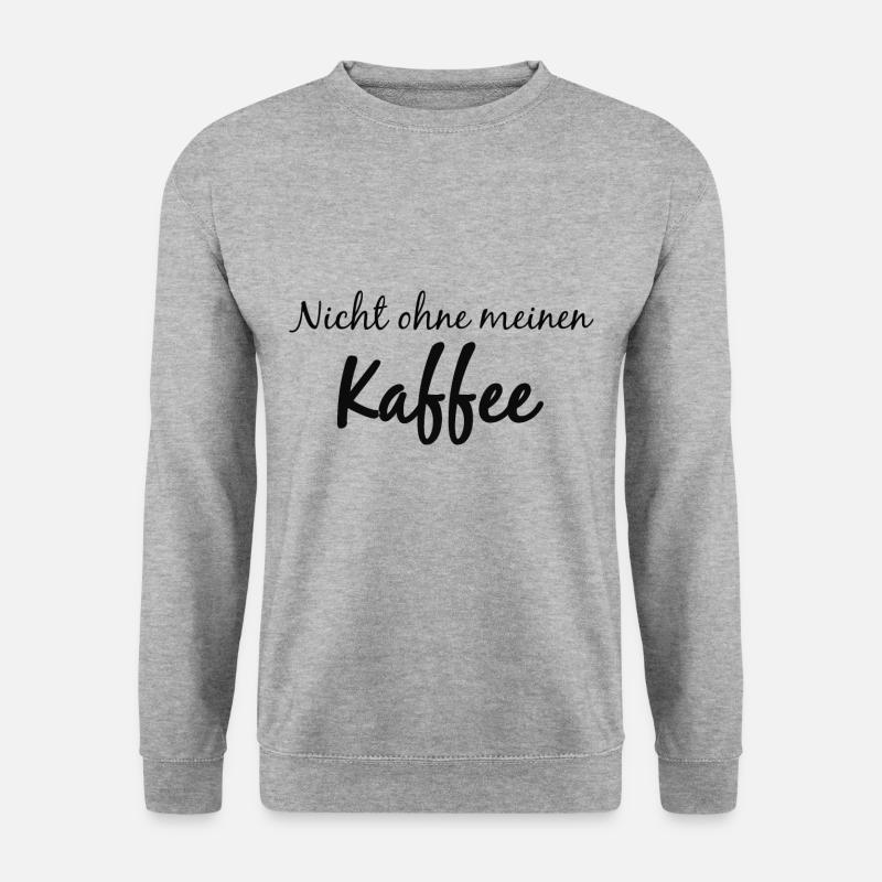 Kaffee am Morgen - Unisex Pullover - Weißgrau meliert