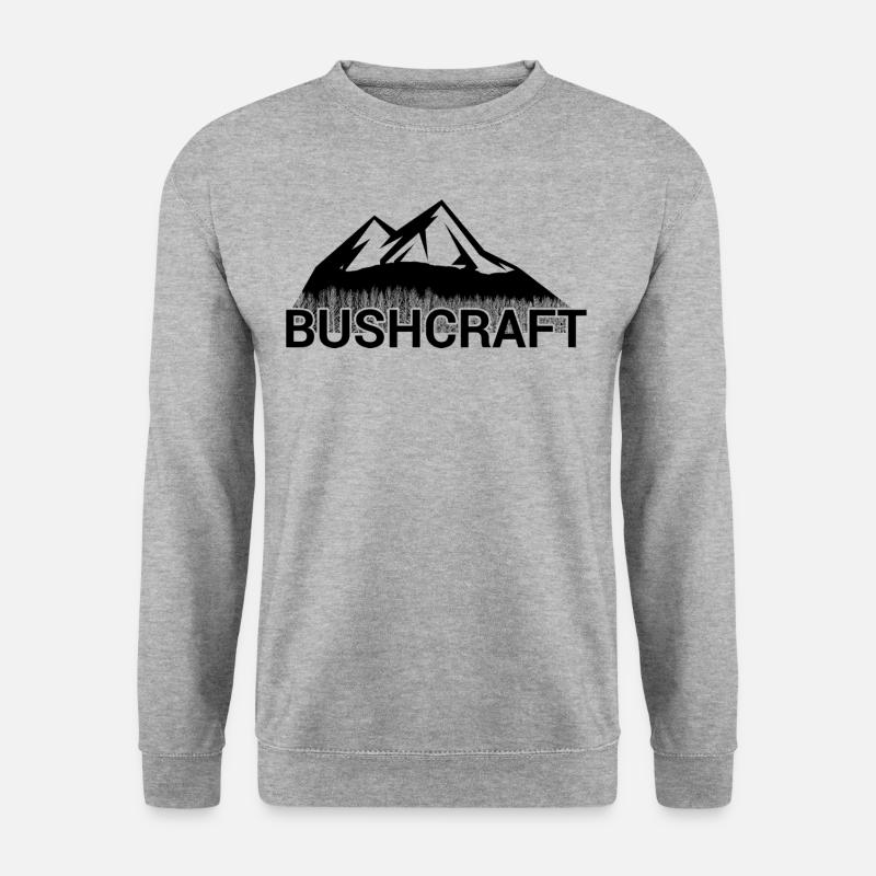Bushcraft in the Mountains #Wild - Unisex Sweatshirt - salt & pepper