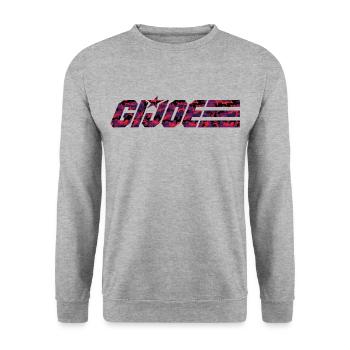 G.I. Joe Logo In Red Camouflage Colours - Unisex Sweatshirt - salt & pepper - Front - Alina (178cm) & Michal (187cm)