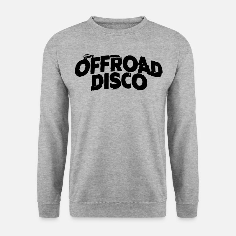 OFFROAD DISCO distorded - Unisex Pullover - Weißgrau meliert