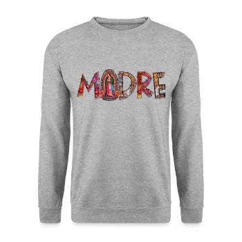 Madre Notre-Dame - Sweat-shirt Unisexe - gris chiné - Devant - Alina (178cm) & Michal (187cm)