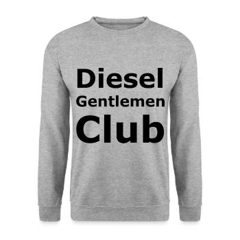 Die Diesel Fahrer - Unisex Pullover - Weißgrau meliert - Vorne - Alina (178cm) & Michal (187cm)