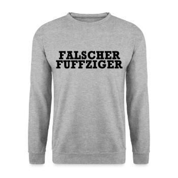 Wrong fuffziger - Unisex Sweatshirt - salt & pepper - Front - Alina (178cm) & Michal (187cm)