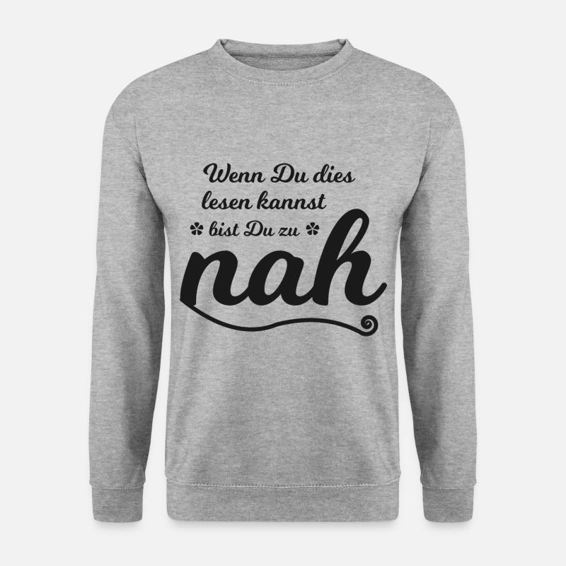 Lustig - Unisex Pullover - Weißgrau meliert