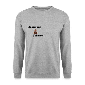Le cadeau le plus drôle que vous puissiez trouver! - Sweat-shirt Unisexe - gris chiné - Devant - Alina (178cm) & Michal (187cm)