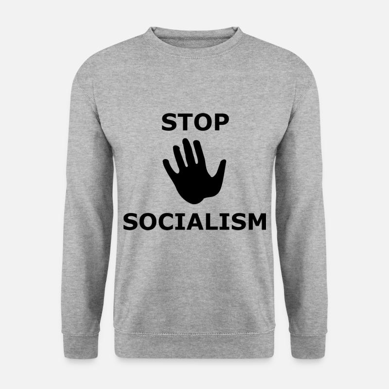 Die Sozialisten - Unisex Pullover - Weißgrau meliert