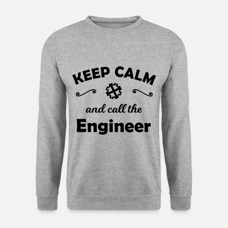 Der Ingenieur - Unisex Pullover - Weißgrau meliert