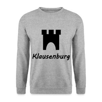 Die Heimat in Klausenburg - Unisex Pullover - Weißgrau meliert - Vorne - Alina (178cm) & Michal (187cm)
