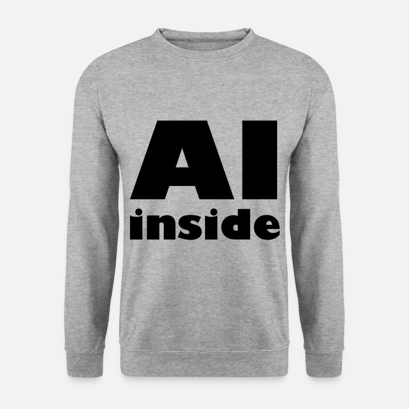 Der Chatbot - Unisex Pullover - Weißgrau meliert