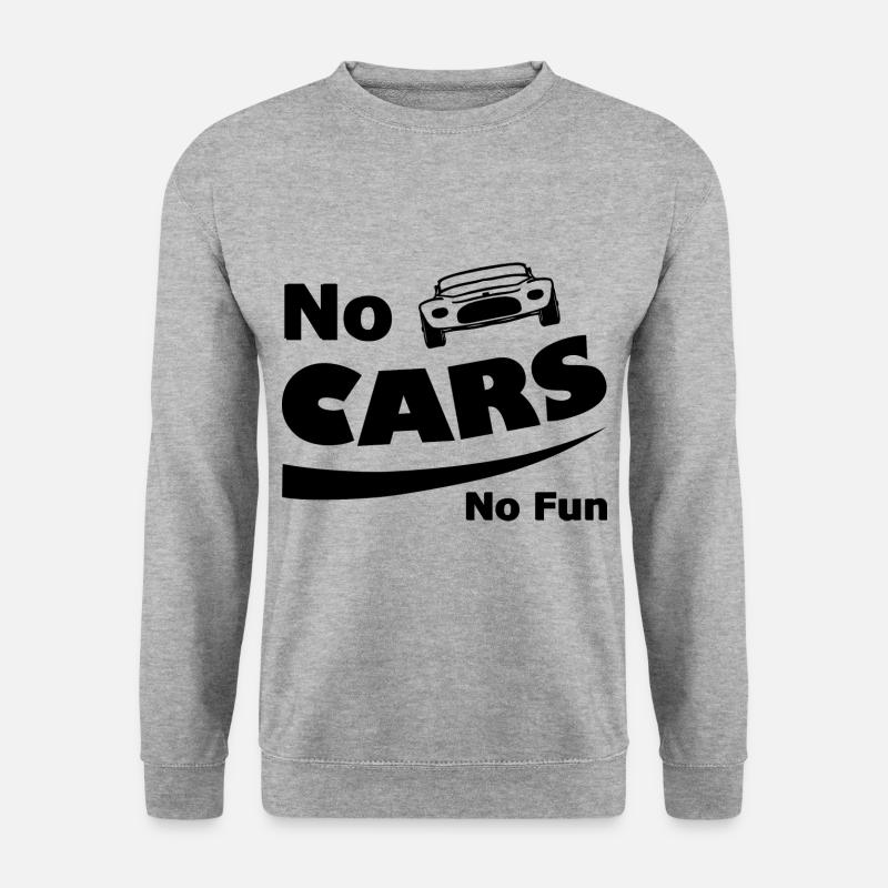 Spaß und Autos - Unisex Pullover - Weißgrau meliert